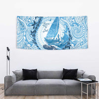 New Zealand Sailing Tapestry Aotearoa Yacht Racing - Born To Sail LT14 - Polynesian Pride