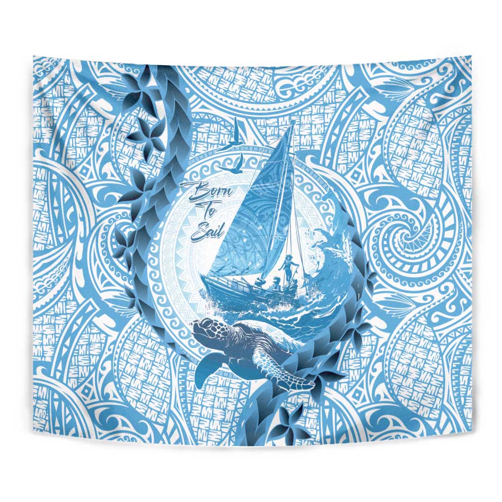 New Zealand Sailing Tapestry Aotearoa Yacht Racing - Born To Sail LT14 - Polynesian Pride