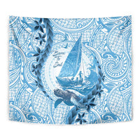 New Zealand Sailing Tapestry Aotearoa Yacht Racing - Born To Sail LT14 - Polynesian Pride