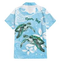 Personalised Polynesia Valentine's Day Family Matching Short Sleeve Bodycon Dress and Hawaiian Shirt SeaTurtle Couple Polynesian - Fairy Sparkles Color LT14 - Polynesian Pride