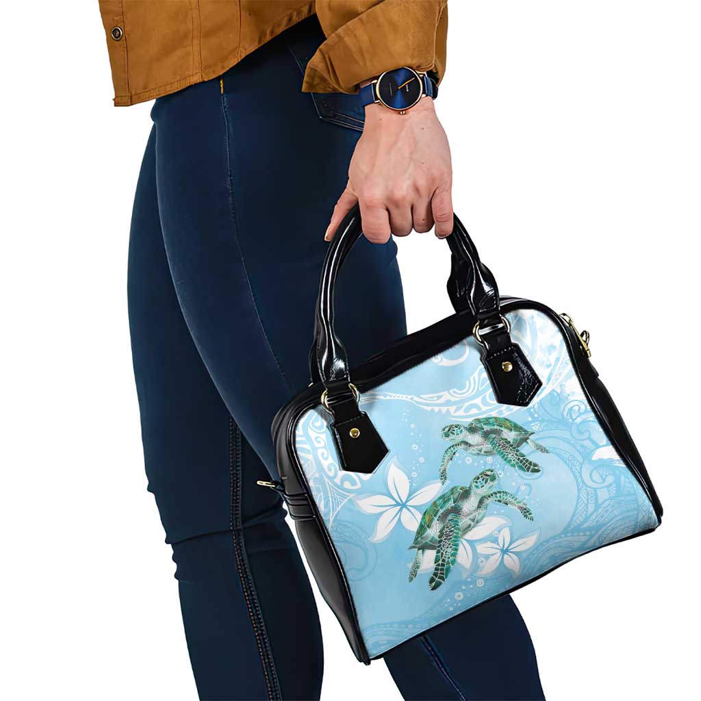 Polynesia Valentine's Day Shoulder Handbag SeaTurtle Couple Polynesian - Fairy Sparkles Color