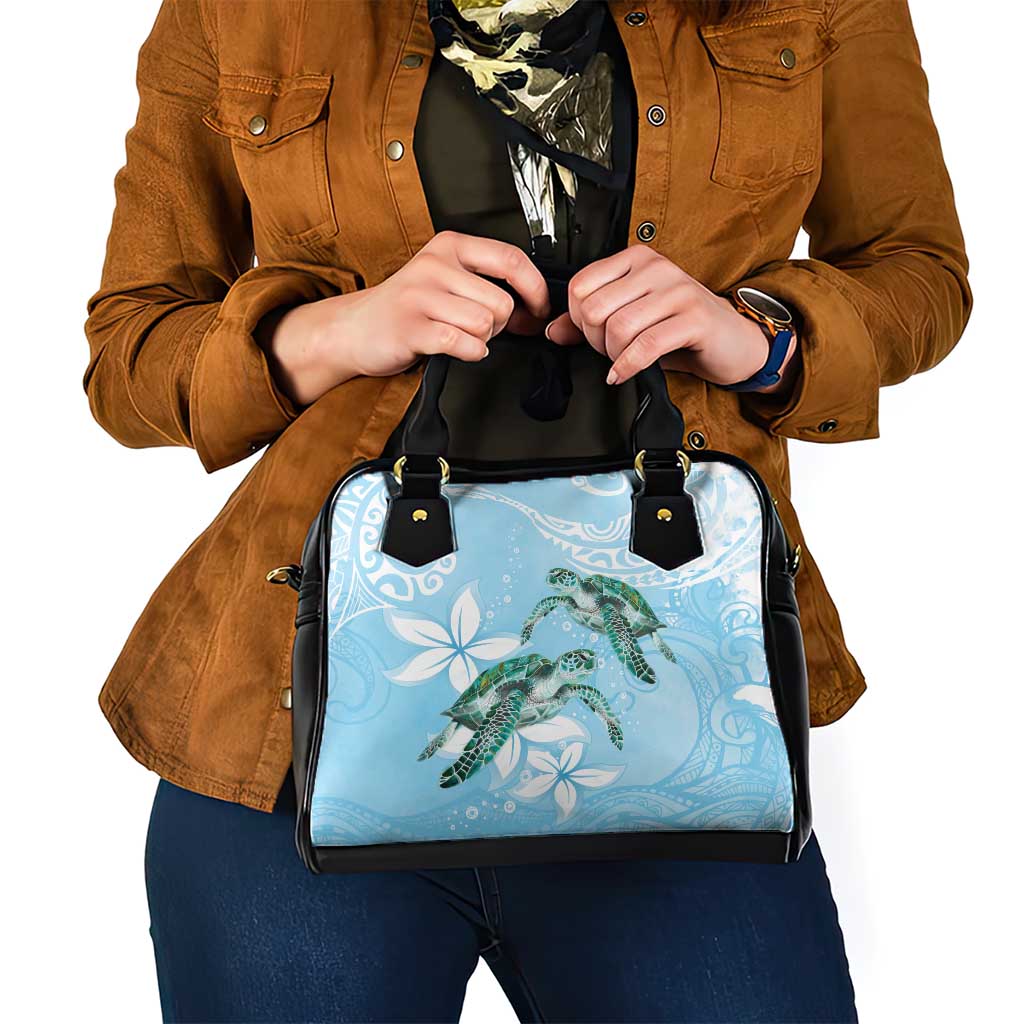 Polynesia Valentine's Day Shoulder Handbag SeaTurtle Couple Polynesian - Fairy Sparkles Color