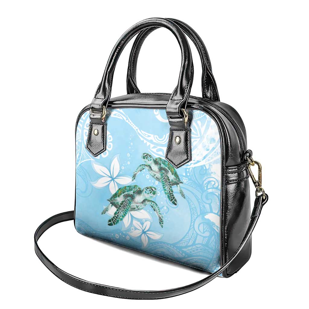 Polynesia Valentine's Day Shoulder Handbag SeaTurtle Couple Polynesian - Fairy Sparkles Color