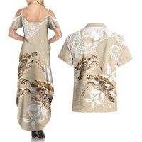 Happy Valentine's Day Polynesia Couples Matching Summer Maxi Dress and Hawaiian Shirt SeaTurtle Couple Polynesian - Pollinate Color LT14 - Polynesian Pride