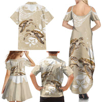 Happy Valentine's Day Polynesia Family Matching Summer Maxi Dress and Hawaiian Shirt SeaTurtle Couple Polynesian - Pollinate Color LT14 - Polynesian Pride