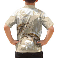 Happy Valentine's Day Polynesia Kid Hawaiian Shirt SeaTurtle Couple Polynesian - Pollinate Color LT14 - Polynesian Pride
