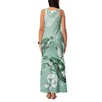 Happy Valentine's Day Polynesia Family Matching Tank Maxi Dress and Hawaiian Shirt SeaTurtle Couple Polynesian - Green Lester Color LT14 - Polynesian Pride