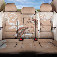 Happy Valentine's Day Polynesia Back Car Seat Cover SeaTurtle Couple Polynesian - Desert Sand Color LT14 One Size Desert Sand - Polynesian Pride