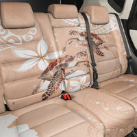 Happy Valentine's Day Polynesia Back Car Seat Cover SeaTurtle Couple Polynesian - Desert Sand Color LT14 - Polynesian Pride