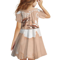 Happy Valentine's Day Polynesia Family Matching Off Shoulder Maxi Dress and Hawaiian Shirt SeaTurtle Couple Polynesian - Desert Sand Color LT14 - Polynesian Pride