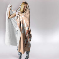 Happy Valentine's Day Polynesia Hooded Blanket SeaTurtle Couple Polynesian - Desert Sand Color LT14 - Polynesian Pride