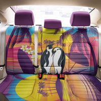 Hawaii Penguin Couple Back Car Seat Cover You Are My Valentine - Tropical Sunset Vibes LT14 - Polynesian Pride