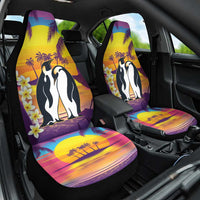 Hawaii Penguin Couple Car Seat Cover You Are My Valentine - Tropical Sunset Vibes LT14 One Size Purple - Polynesian Pride