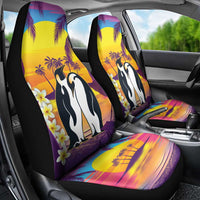 Hawaii Penguin Couple Car Seat Cover You Are My Valentine - Tropical Sunset Vibes LT14 - Polynesian Pride