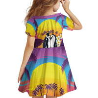 Hawaii Penguin Couple Family Matching Tank Maxi Dress and Hawaiian Shirt You Are My Valentine - Tropical Sunset Vibes LT14 - Polynesian Pride