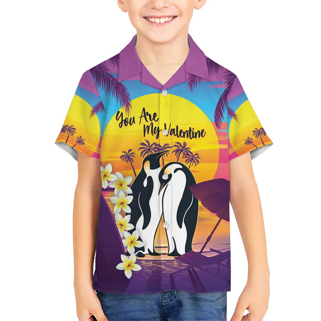 Hawaii Penguin Couple Hawaiian Shirt You Are My Valentine - Tropical Sunset Vibes LT14 - Polynesian Pride