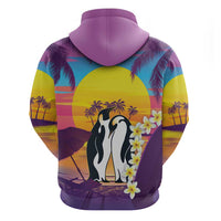 Hawaii Penguin Couple Hoodie You Are My Valentine - Tropical Sunset Vibes LT14 - Polynesian Pride