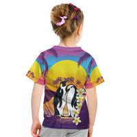 Hawaii Penguin Couple Kid T Shirt You Are My Valentine - Tropical Sunset Vibes LT14 - Polynesian Pride