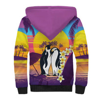 Hawaii Penguin Couple Sherpa Hoodie You Are My Valentine - Tropical Sunset Vibes LT14 - Polynesian Pride