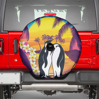 Hawaii Penguin Couple Spare Tire Cover You Are My Valentine - Tropical Sunset Vibes LT14 - Polynesian Pride