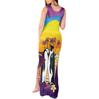 Hawaii Penguin Couple Tank Maxi Dress You Are My Valentine - Tropical Sunset Vibes LT14 - Polynesian Pride