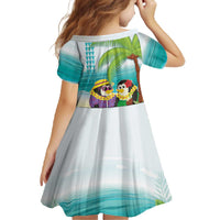 Hawaii Penguin Couple Family Matching Off The Shoulder Long Sleeve Dress and Hawaiian Shirt Hawaiian Kakau - Tropical Summer Vibes LT14 - Polynesian Pride