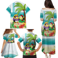 Hawaii Penguin Couple Family Matching Puletasi and Hawaiian Shirt Hawaiian Kakau - Tropical Summer Vibes LT14 - Polynesian Pride