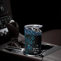 New Zealand Matariki Tumbler Cup Maori New Year Silver Fern And Lizard - Turquosie LT14 - Polynesian Pride