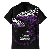 New Zealand Matariki Hawaiian Shirt Maori New Year Silver Fern And Lizard - Purple LT14 - Polynesian Pride