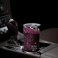New Zealand Matariki Tumbler Cup Maori New Year Silver Fern And Lizard - Pink LT14 - Polynesian Pride