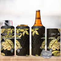 Personalised Aloha Hawaii Oahu Island 4 in 1 Can Cooler Tumbler Gathering Place Sea Turtle Ilima Flowers LT14 - Polynesian Pride