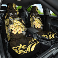 Personalised Aloha Hawaii Oahu Island Car Seat Cover Gathering Place Sea Turtle Ilima Flowers LT14 One Size Yellow - Polynesian Pride