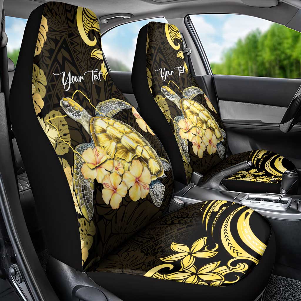 Personalised Aloha Hawaii Oahu Island Car Seat Cover Gathering Place Sea Turtle Ilima Flowers LT14 - Polynesian Pride