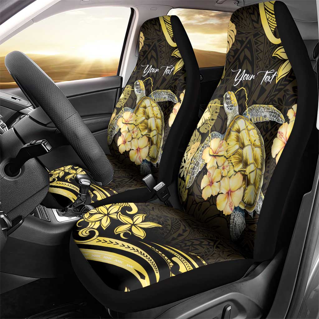 Personalised Aloha Hawaii Oahu Island Car Seat Cover Gathering Place Sea Turtle Ilima Flowers LT14 - Polynesian Pride