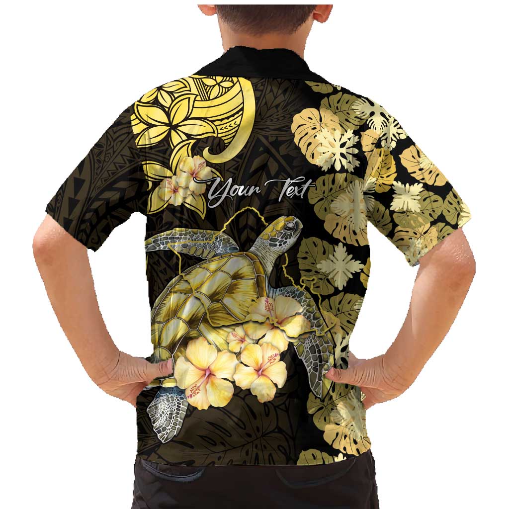 Personalised Aloha Hawaii Oahu Island Family Matching Mermaid Dress and Hawaiian Shirt Gathering Place Sea Turtle Ilima Flowers LT14 - Polynesian Pride