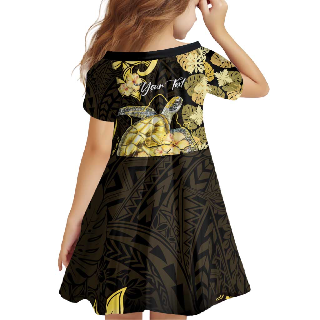 Personalised Aloha Hawaii Oahu Island Family Matching Mermaid Dress and Hawaiian Shirt Gathering Place Sea Turtle Ilima Flowers LT14 - Polynesian Pride