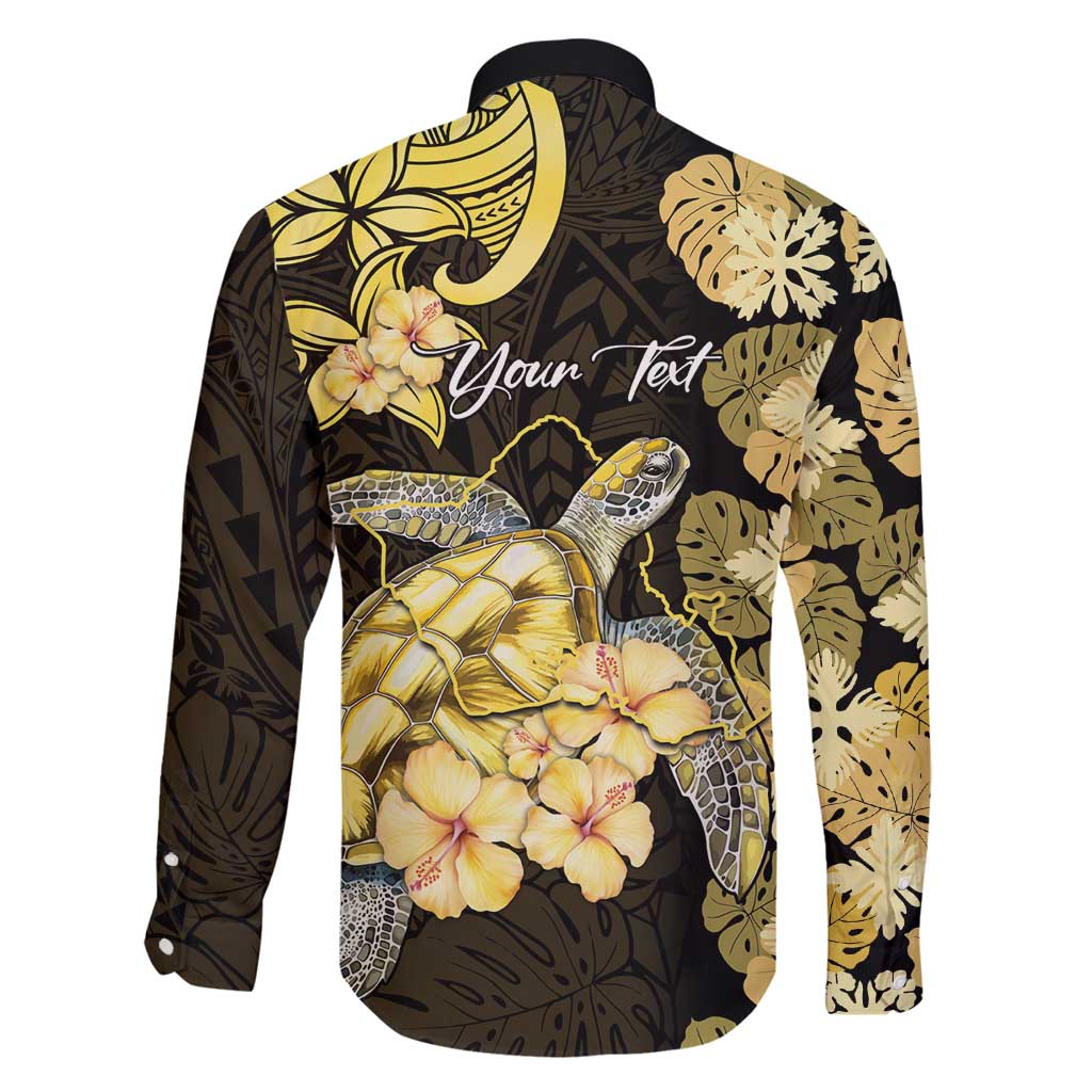 Personalised Aloha Hawaii Oahu Island Family Matching Puletasi and Hawaiian Shirt Gathering Place Sea Turtle Ilima Flowers LT14 - Polynesian Pride