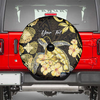 Personalised Aloha Hawaii Oahu Island Spare Tire Cover Gathering Place Sea Turtle Ilima Flowers LT14 - Polynesian Pride