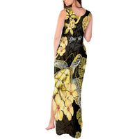 Personalised Aloha Hawaii Oahu Island Tank Maxi Dress Gathering Place Sea Turtle Ilima Flowers LT14 - Polynesian Pride