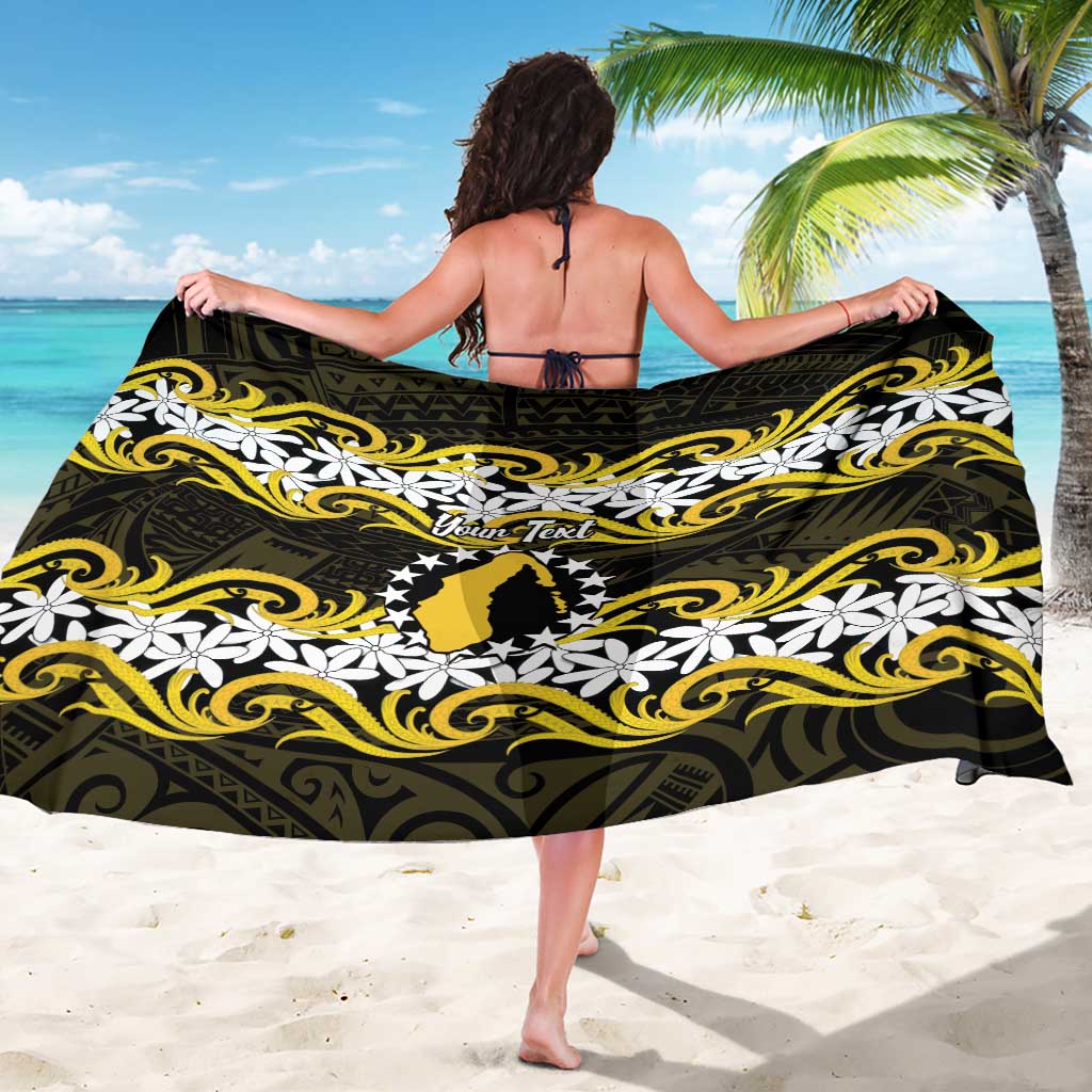 Personalised Cook Islands Aitutaki Sarong Tiare Maori Polynesian Waves Tattoo