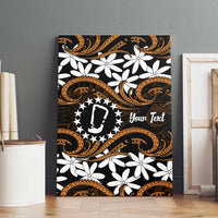 Personalised Cook Islands Rakahanga Canvas Wall Art Tiare Maori Polynesian Waves Tattoo LT14 - Polynesian Pride