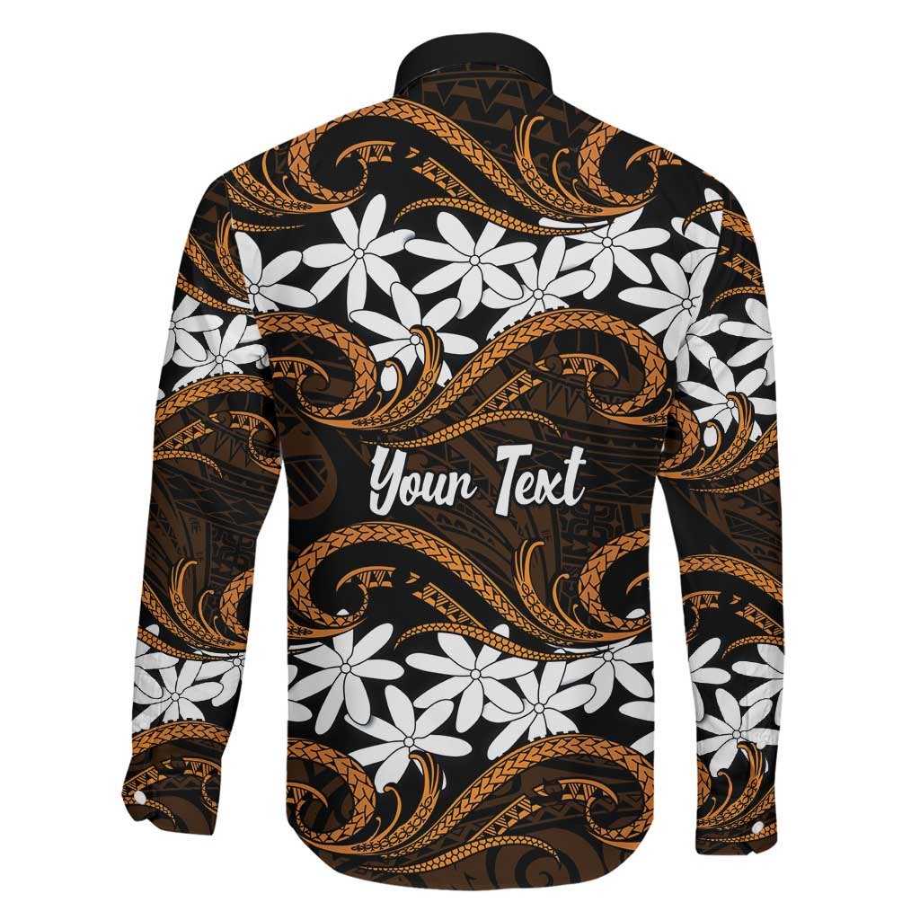 Personalised Cook Islands Rakahanga Family Matching Mermaid Dress and Hawaiian Shirt Tiare Maori Polynesian Waves Tattoo LT14 - Polynesian Pride