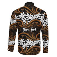 Personalised Cook Islands Rakahanga Family Matching Short Sleeve Bodycon Dress and Hawaiian Shirt Tiare Maori Polynesian Waves Tattoo LT14 - Polynesian Pride