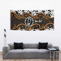 Personalised Cook Islands Rakahanga Tapestry Tiare Maori Polynesian Waves Tattoo