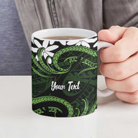 Personalised Cook Islands Palmerston Ceramic Mug Tiare Maori Polynesian Waves Tattoo