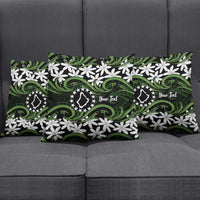Personalised Cook Islands Palmerston Pillow Cover Tiare Maori Polynesian Waves Tattoo