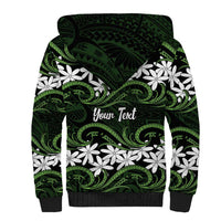 Personalised Cook Islands Palmerston Sherpa Hoodie Tiare Maori Polynesian Waves Tattoo LT14 - Polynesian Pride