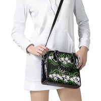 Personalised Cook Islands Palmerston Shoulder Handbag Tiare Maori Polynesian Waves Tattoo