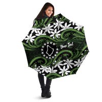 Personalised Cook Islands Palmerston Umbrella Tiare Maori Polynesian Waves Tattoo