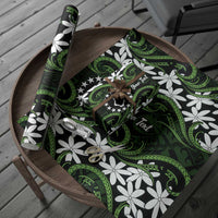 Personalised Cook Islands Palmerston Wrapping Paper Tiare Maori Polynesian Waves Tattoo